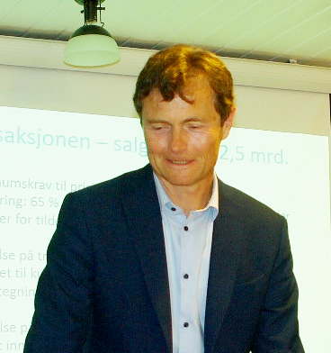 Egenkapitalbevis i Sparebanken Hedmark v/ finansdirektør Tore Anstein Dobloug