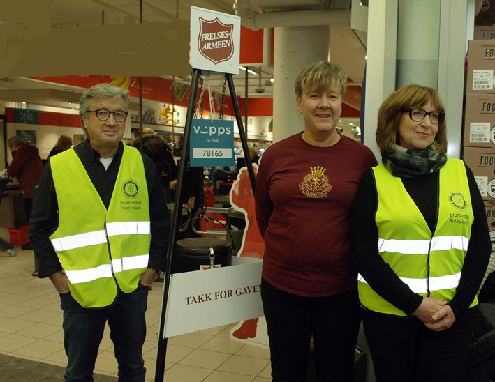 Brumunddal Rotary hjelper Frelsesarmeen
