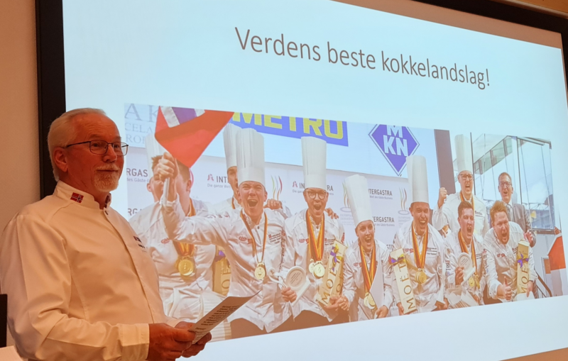 President i Norges kokkemesteres Landsforening, Helge Erling Johansen