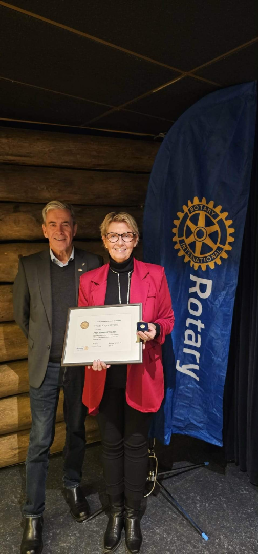 Tildeling av Paul Harris til Trude Engen Strand